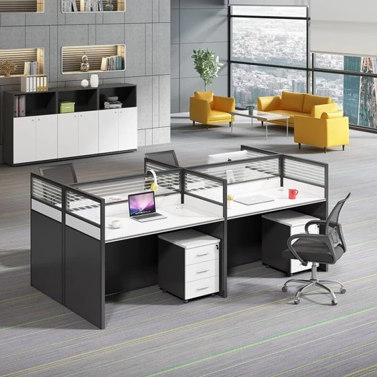 4-way modular office workstation
