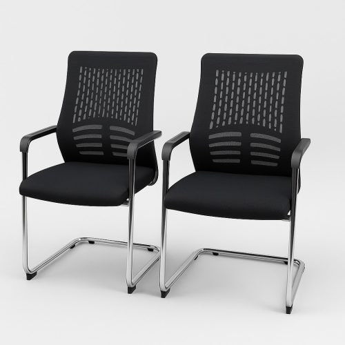 Ergonomic mesh visitor chair for offices, reception areas, boardrooms, and meeting spaces. Professional, comfortable, and ideal for modern workplaces.